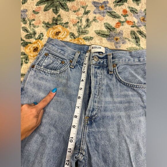 AGOLDE Jamie High Rise Classic Jean Distressed 23 light Wash - Picture 4 of 8